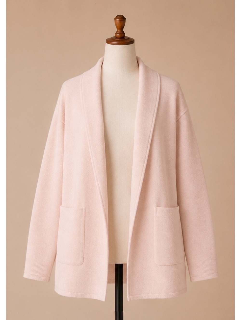 J.Crew Light Pink Merino Wool Open-Front Cardigan Size S